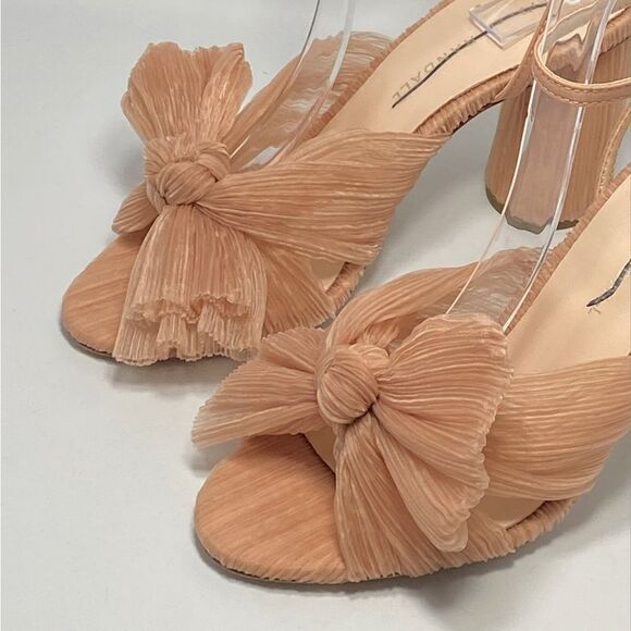 Loeffler Randall Camellia Beaty Pleated Bow Heel Sandals size 6 - Picture 5 of 12